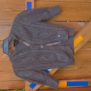 It's Our Time Cable Knit Crop Cardigan
